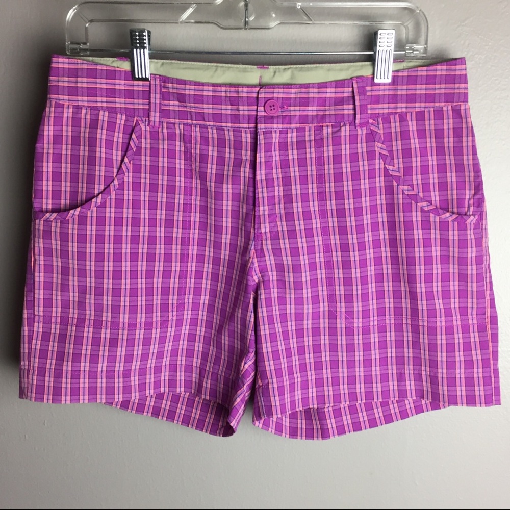 NWOT COLUMBIA Pink Plaid Shorts